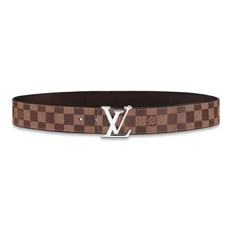 Louis Vuitton Damier Silver Buckle Belt