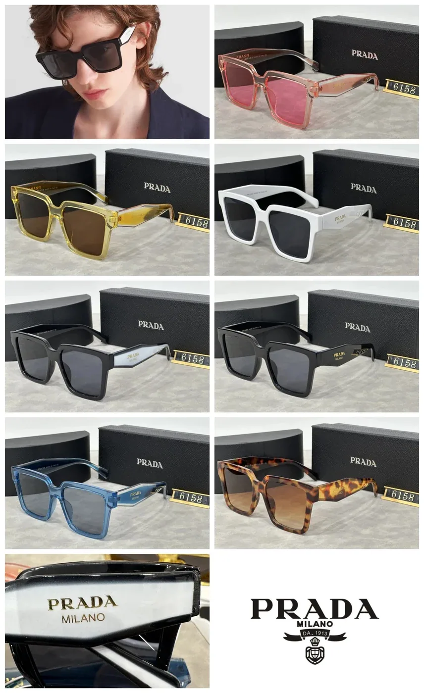Prada Square Frame Sunglasses Multi-color