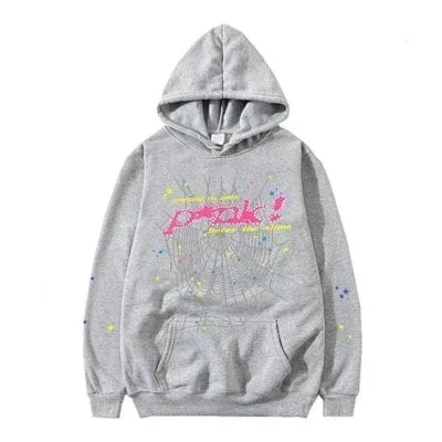 Sp5der Web Hoodie Grey