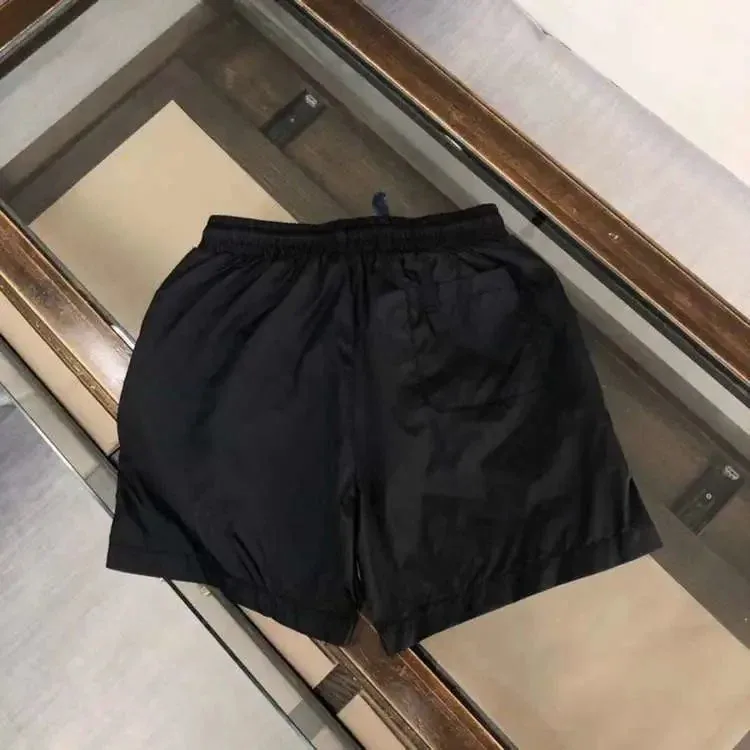 Basic Black Nylon Athletic Shorts