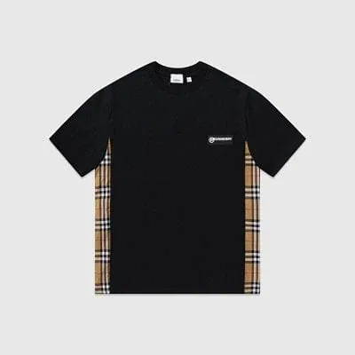 Burberry Check Panel T-Shirt