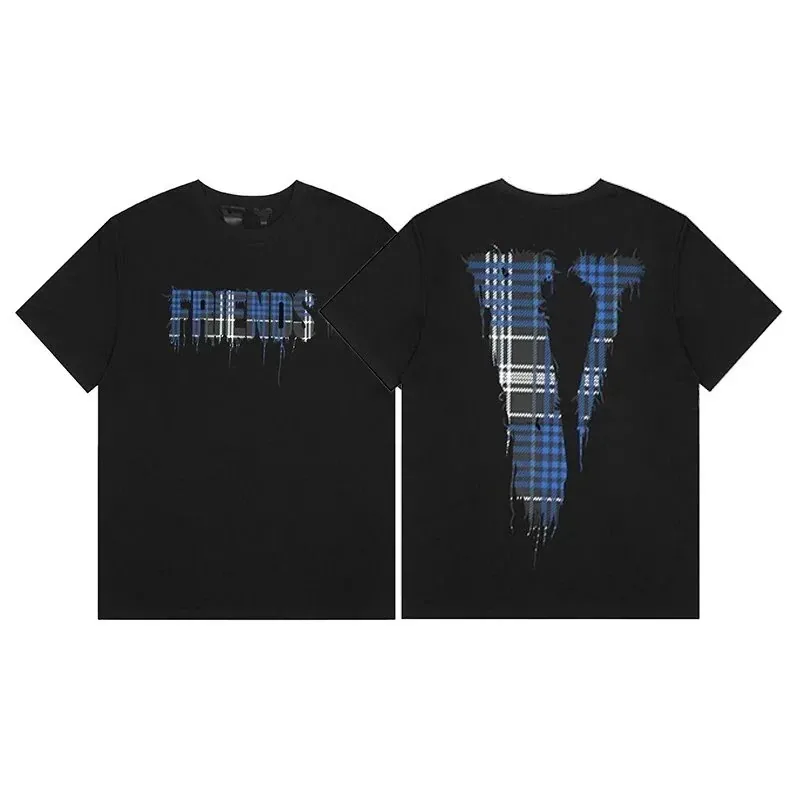 VLONE Plaid Logo T-Shirt