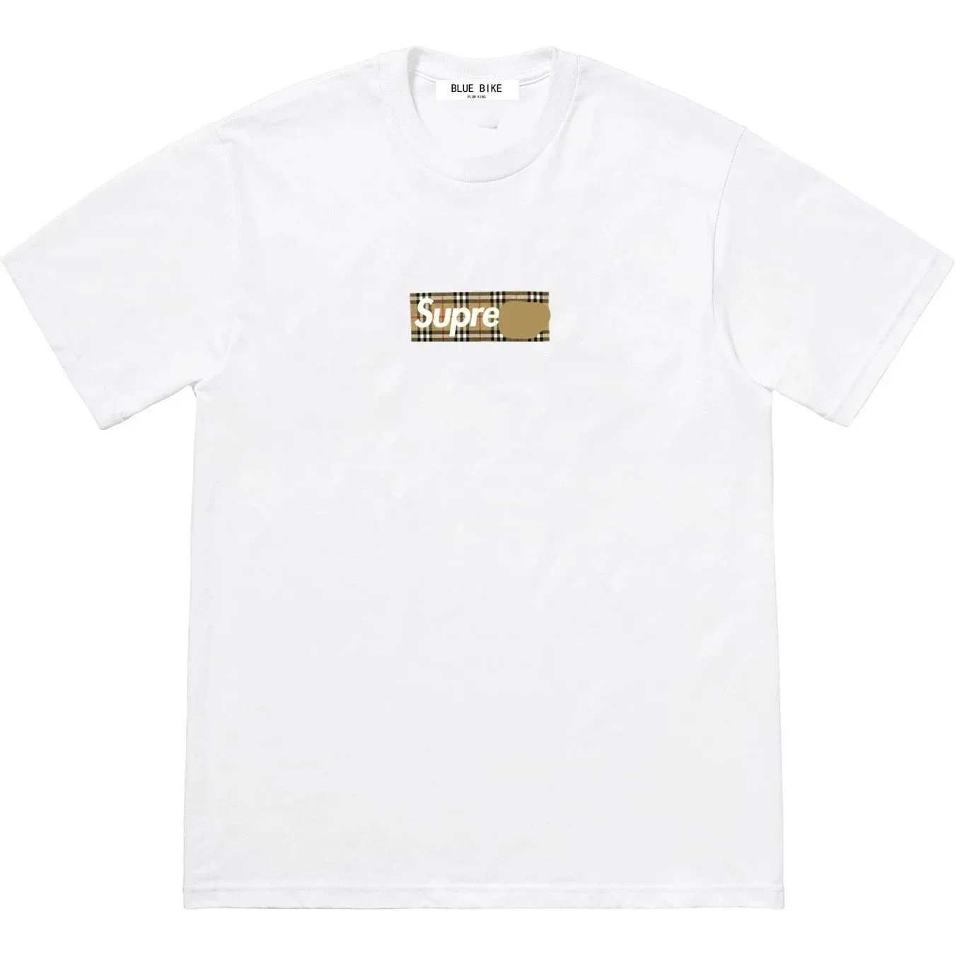 Supreme x Burberry Collab Box Logo-Style T-Shirt