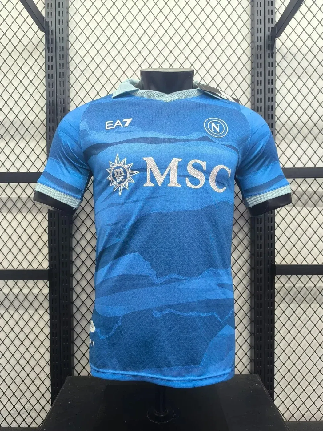 SSC Napoli 2025/26 home kit by EA7 (Armani sports line)
