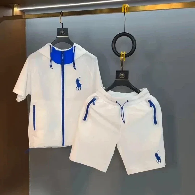 Polo Ralph Lauren Big Pony Short-Sleeve Zip Top and Shorts Set