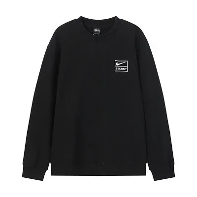 Nike x Stussy co-branded small logo crewneck sweatshirt