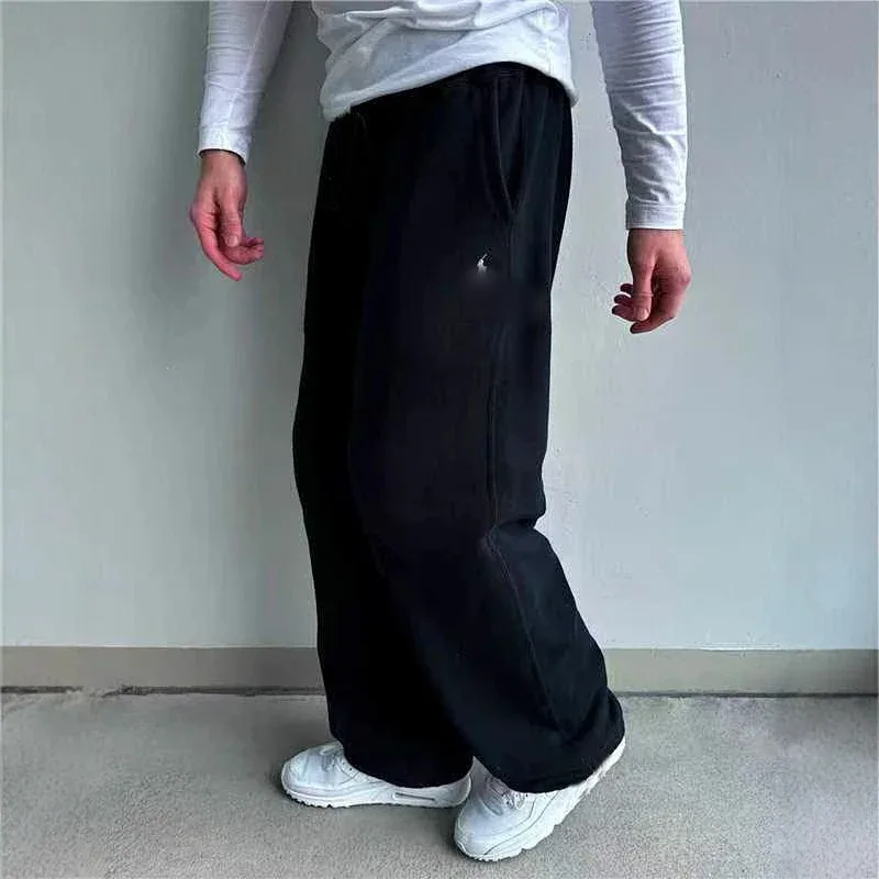 Ralph Lauren Wide-Leg Sweatpants Black