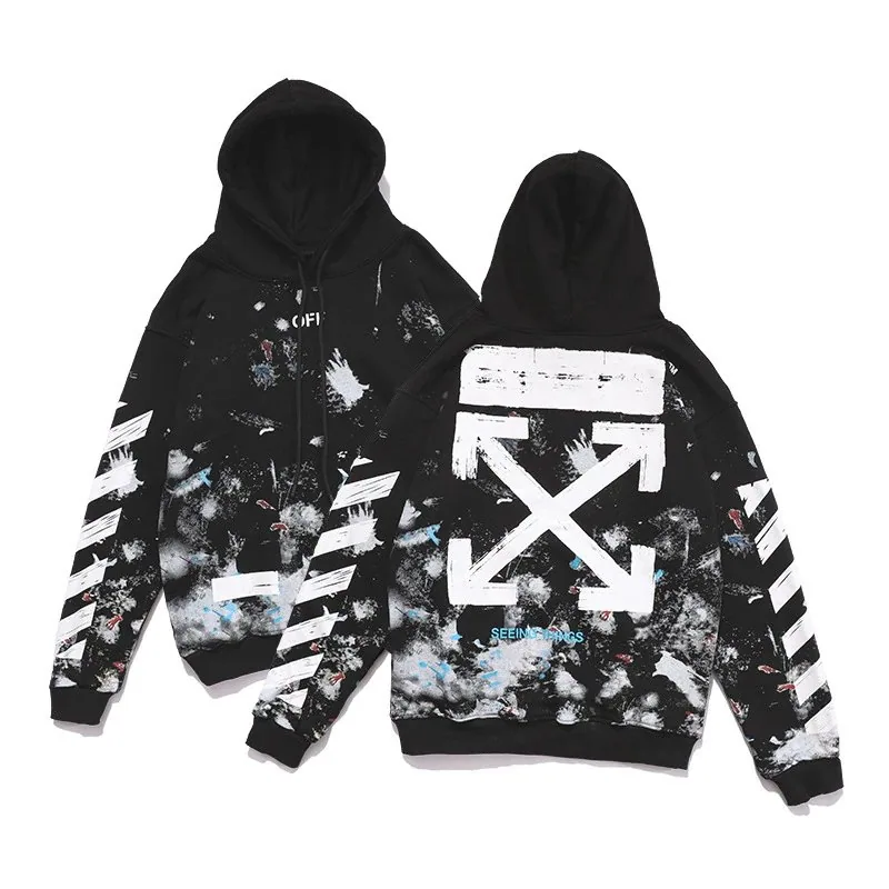 Off-White Paint-Splatter Arrows Hoodie