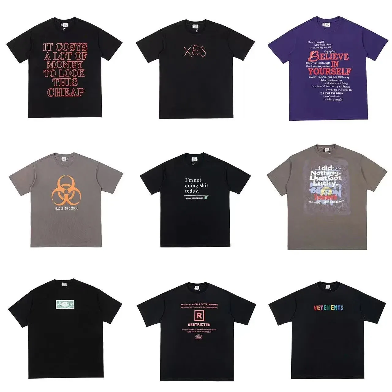 Vetements-Style Slogan T-Shirt