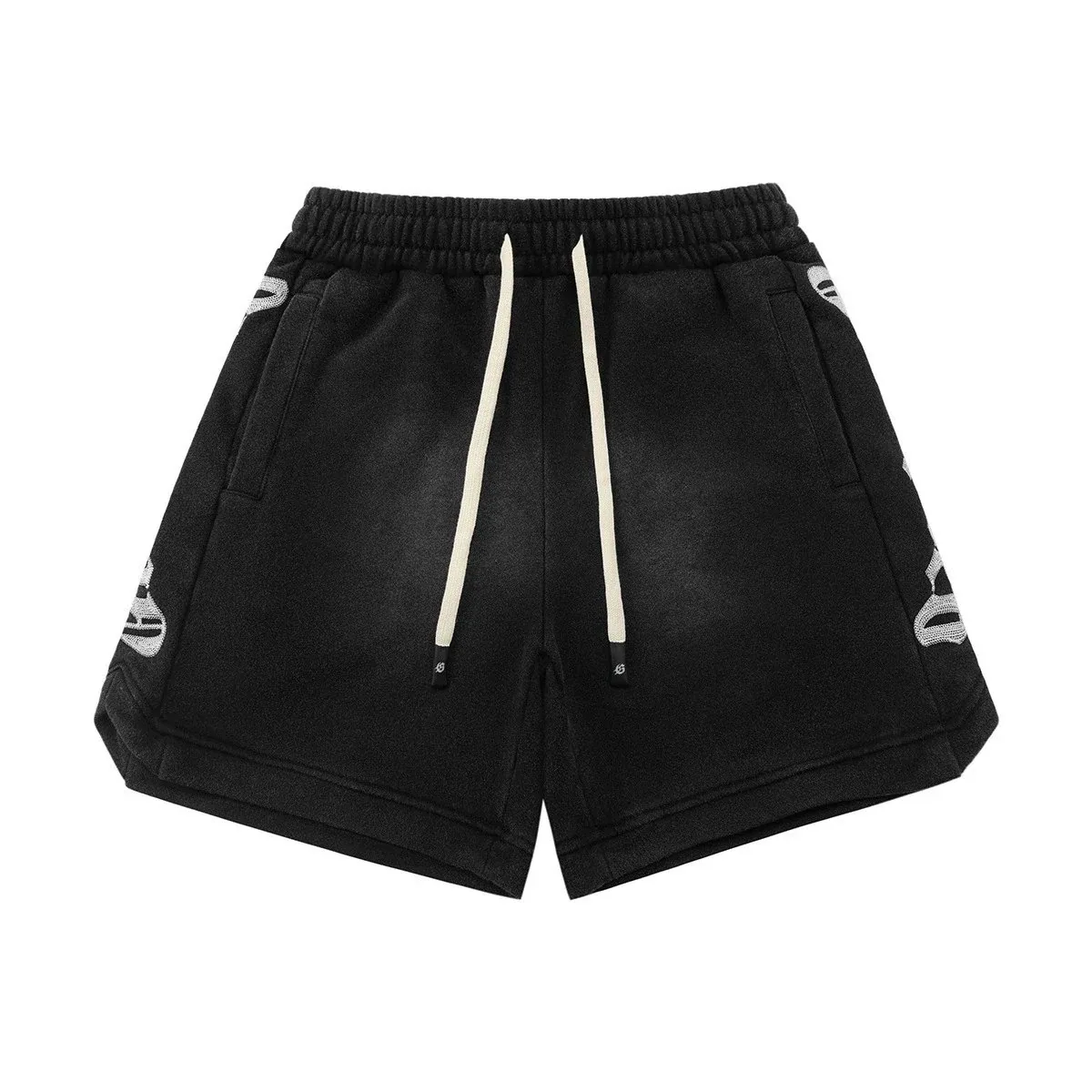 Nike American Street-Style Distressed Embroidered Sweatshorts