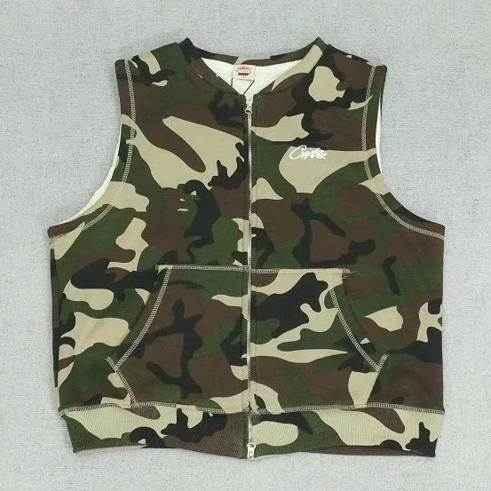 Corteiz Camouflage Sleeveless Zip Vest
