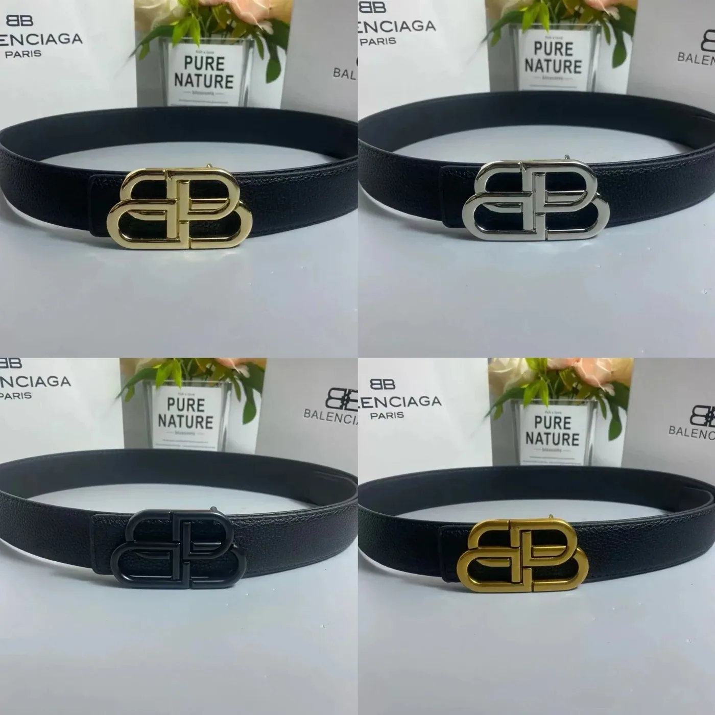 Balenciaga BB Logo Belt