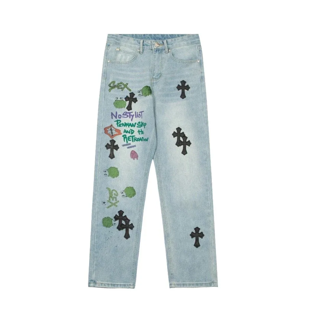 Chrome Hearts Graffiti Jeans