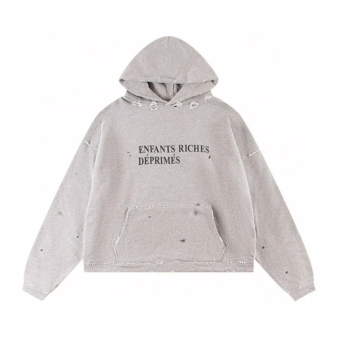 Enfants Riches Déprimés (ERD) Distressed Destroyed-Style Hoodie