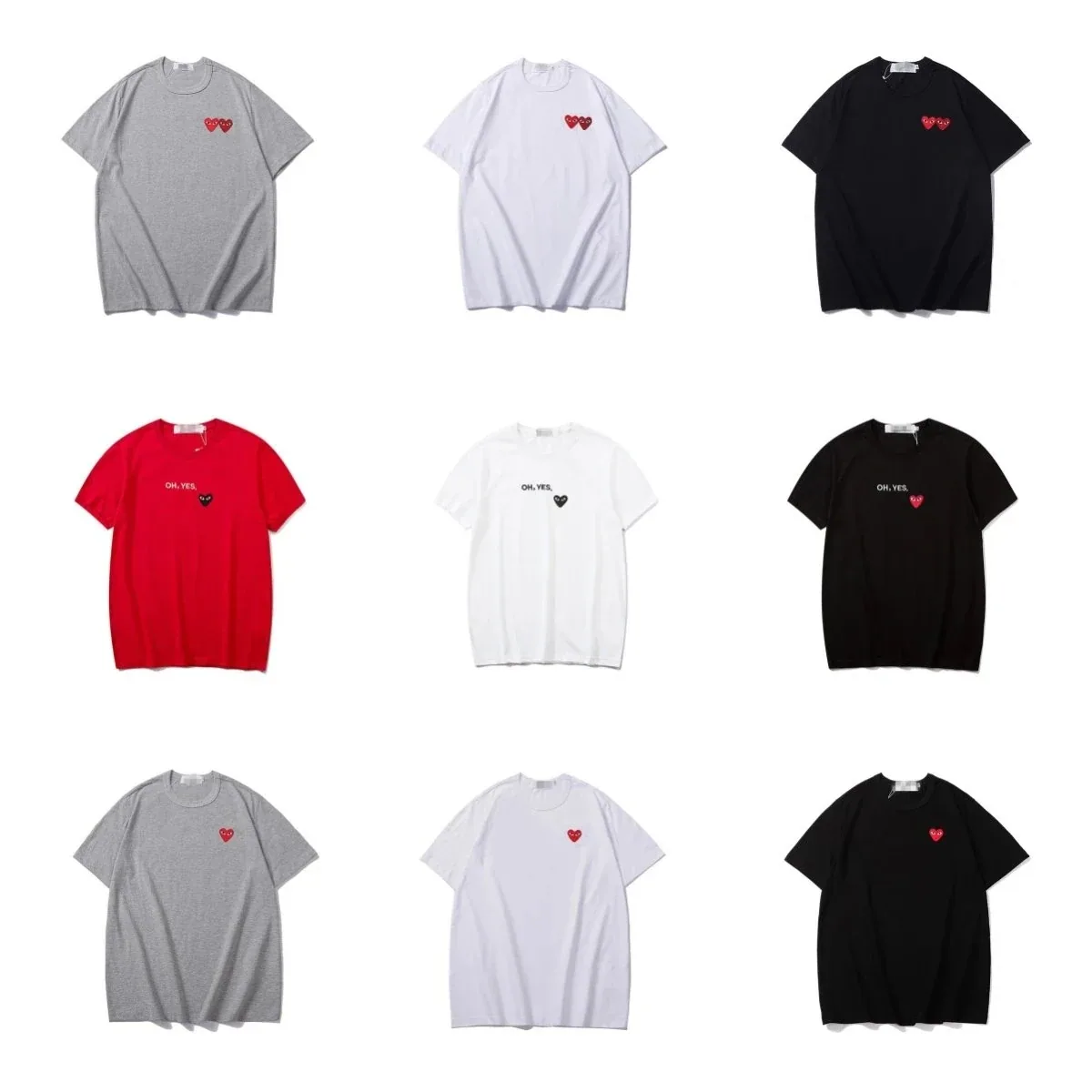 Comme des Garçons Play Heart Logo T-Shirts