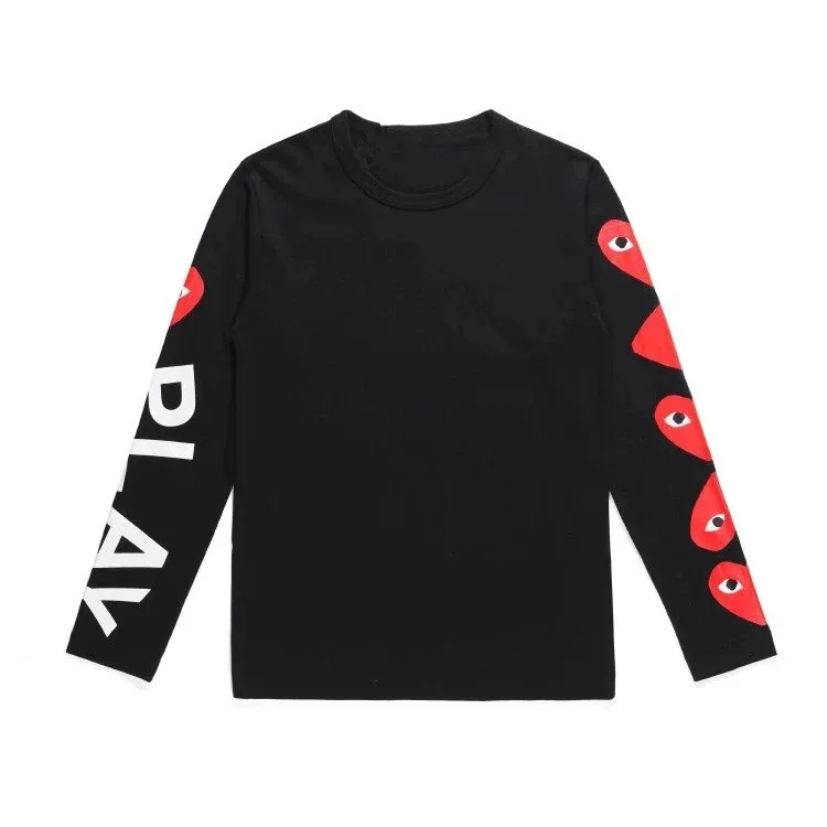 Comme des Garcons Play Heart Print Long-Sleeve T-Shirt