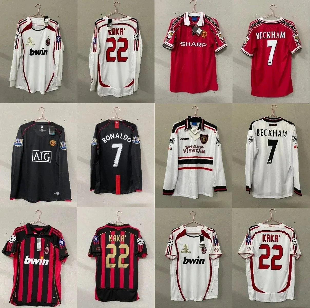 Retro Football Club Jerseys