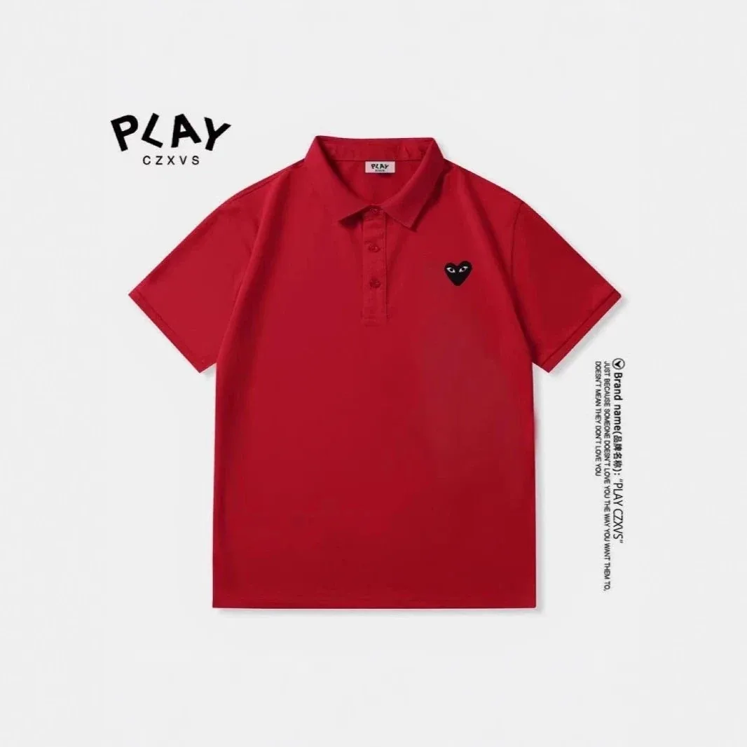 Comme des Garcons Play Heart Logo Polo Shirt