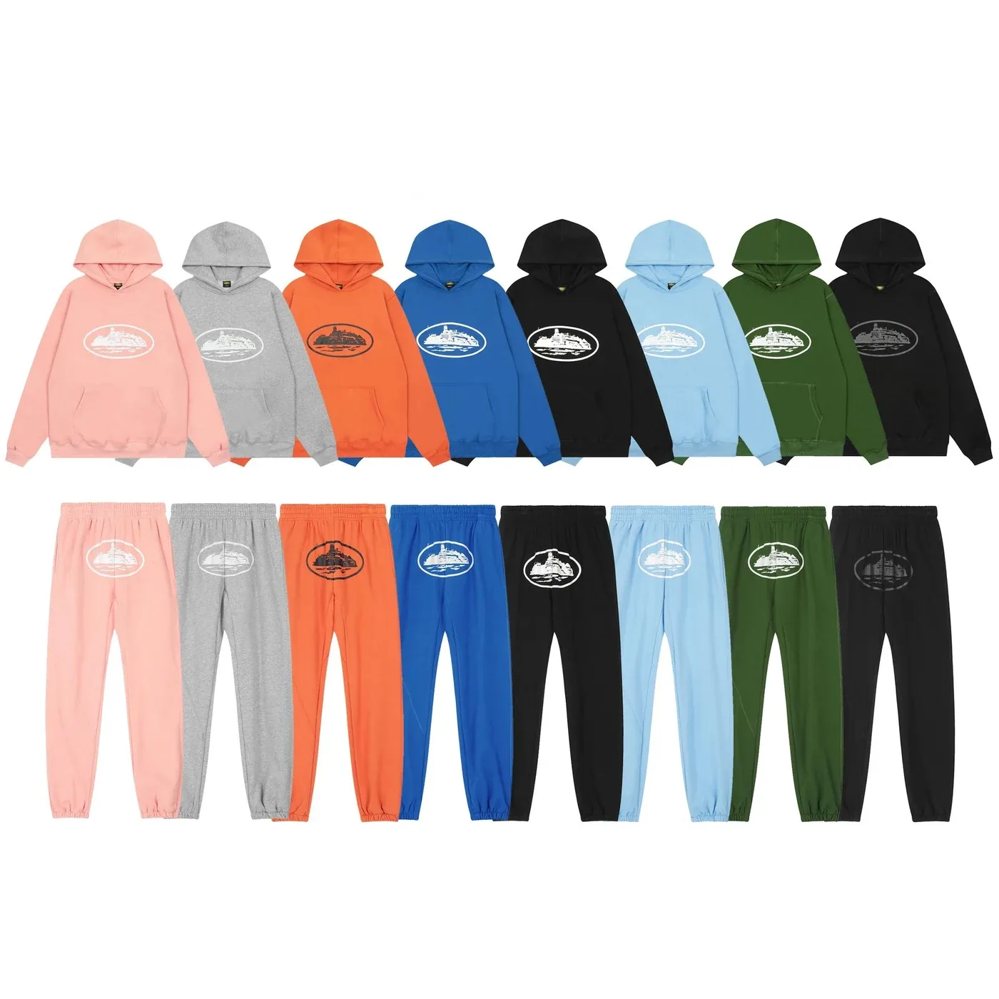 Corteiz American Street Style: Hoodie and Joggers Set