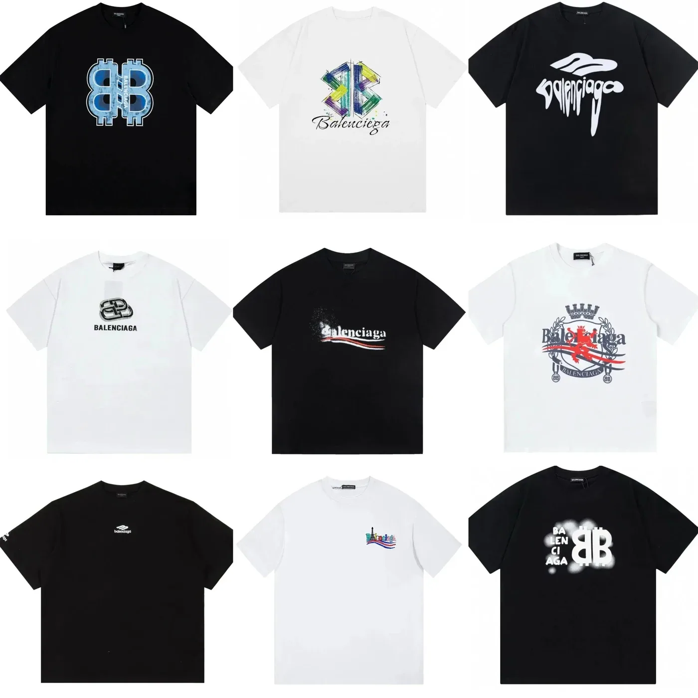 Balenciaga-Style Printed T-Shirt