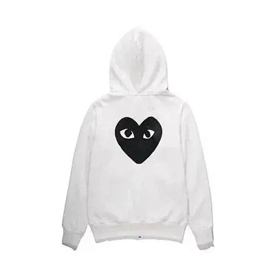 Comme des Garcons Play Heart Logo Zip-Up Hoodie
