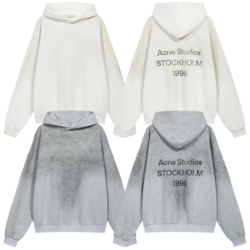 Acne Studios Distressed Printed Hoodie