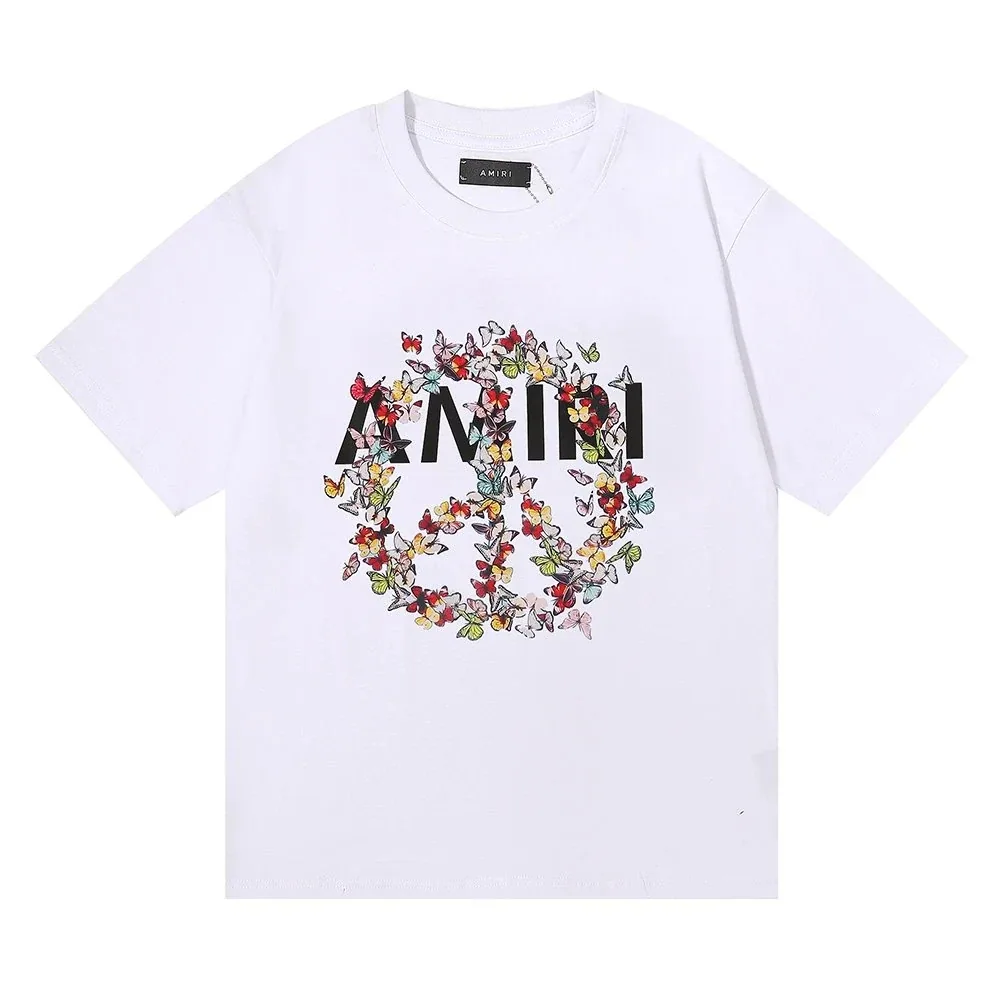 AMIRI Classic Butterfly and Peace Print T-Shirt