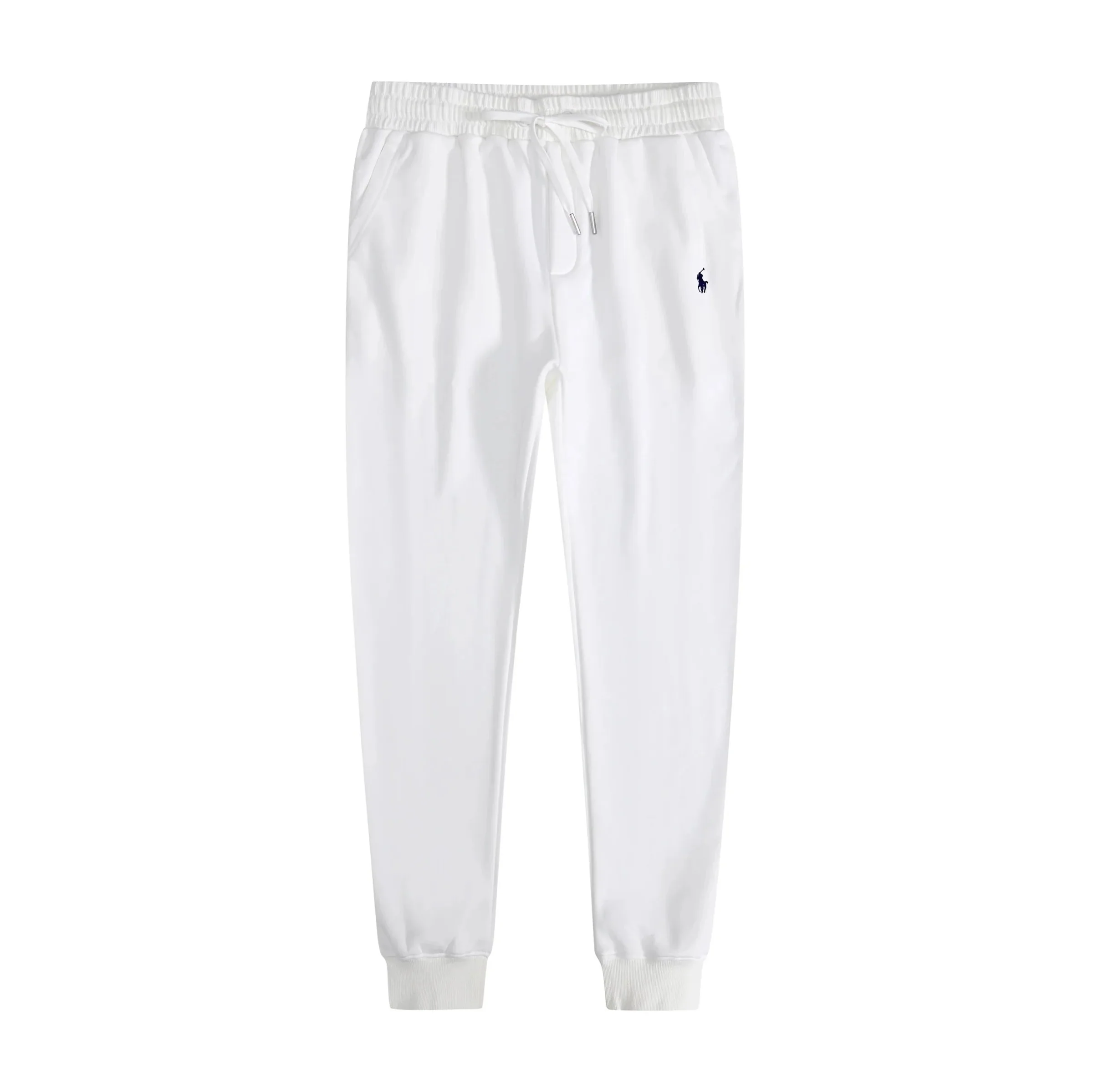 Polo Ralph Lauren Pony Logo Cuffed Sweatpants White