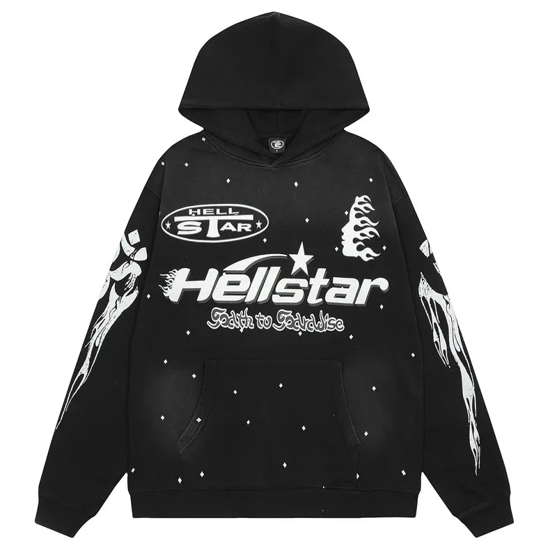 Hellstar Flame Print Hoodie