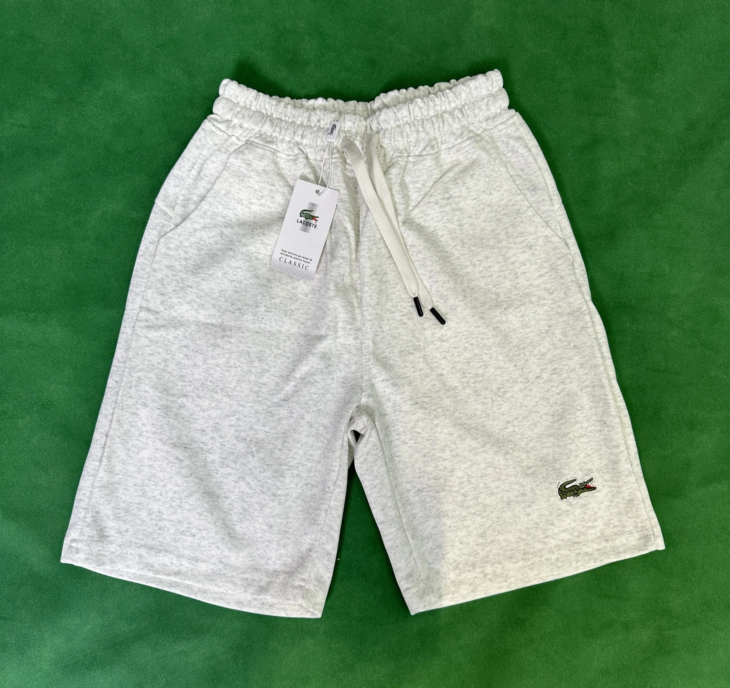 Lacoste Classic Light Grey Melange Sweatshorts