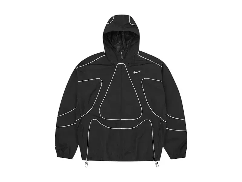 Nike Reflective-Stripe Hooded Windbreaker