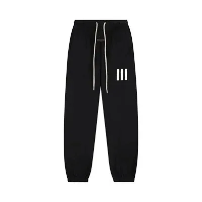 Essentials Three-Bar Logo Sweatpants Black