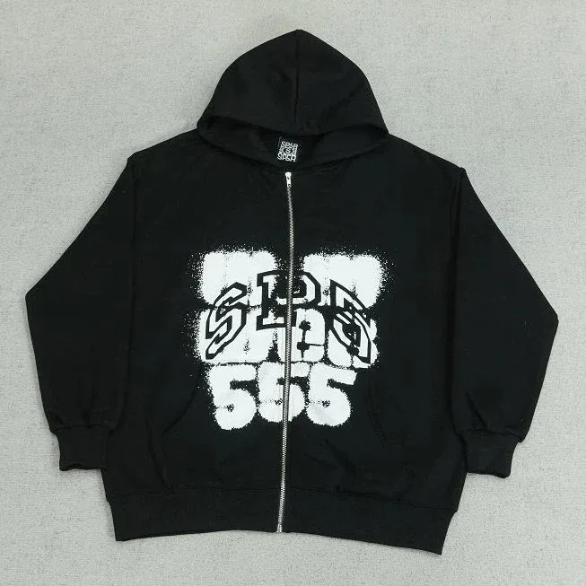 Sp5der Classic Spider Zip-Up Hoodie