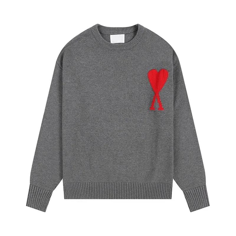 AMI Paris Heart Logo Knit Sweater