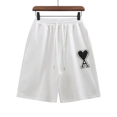 AMI Heart Embroidered Sports Shorts