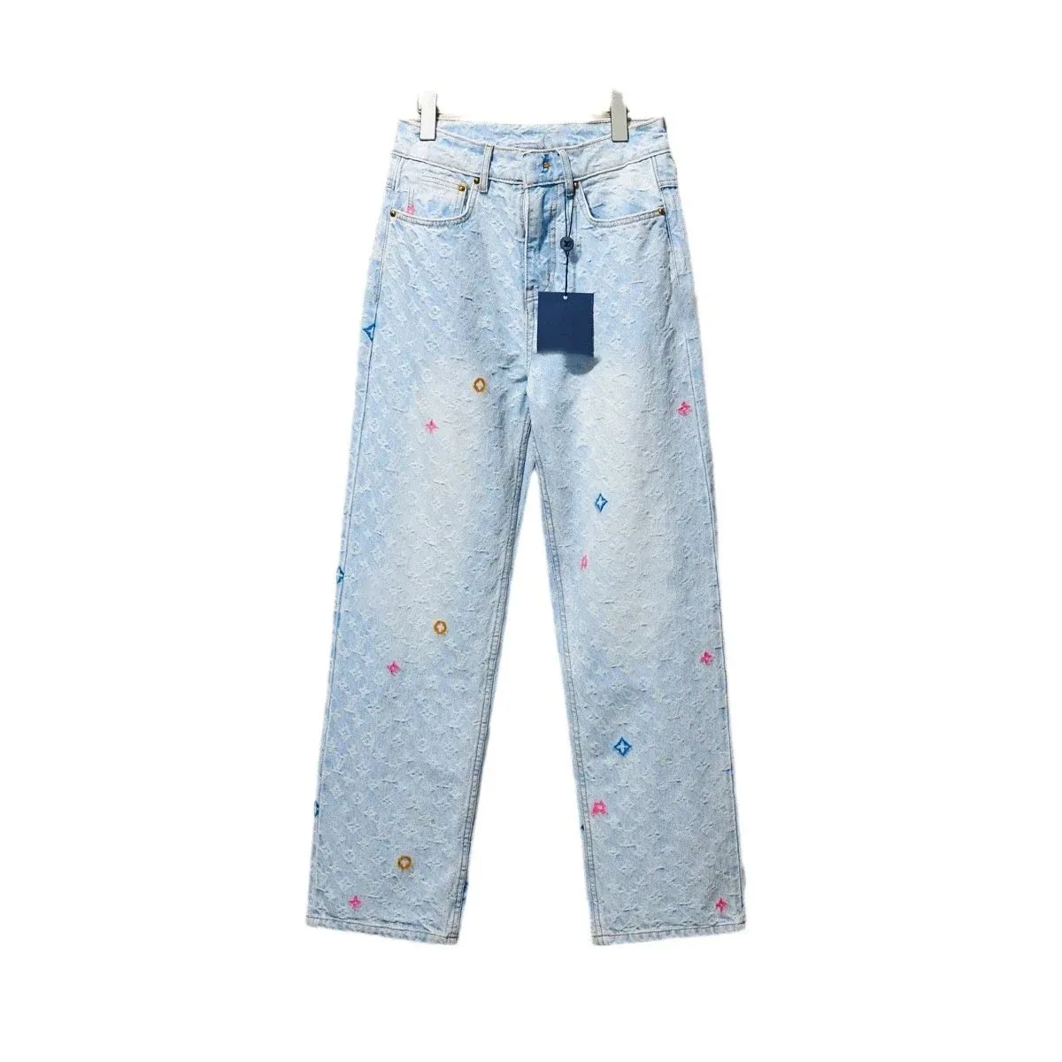 Louis Vuitton Monogram Jacquard Straight-Leg Jeans