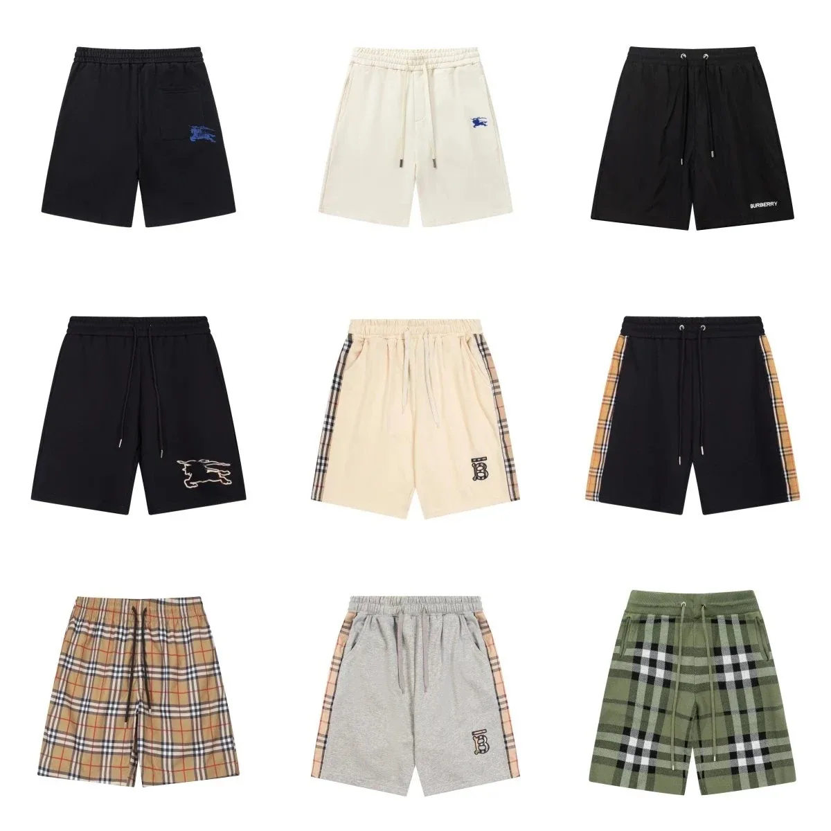 Burberry Logo and Check Shorts