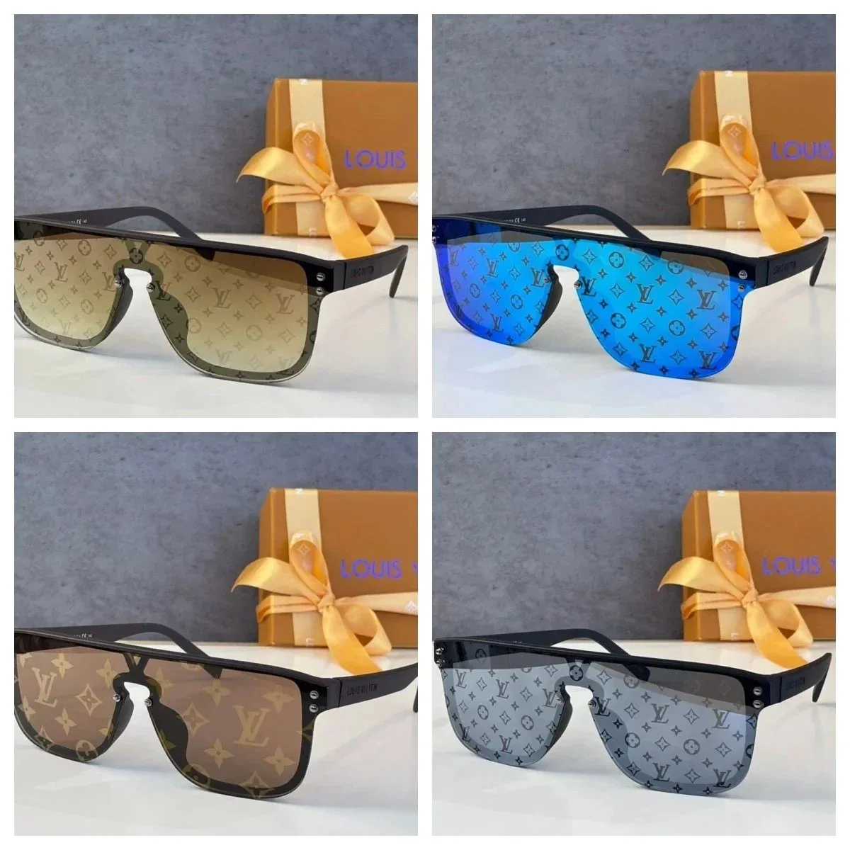 Louis Vuitton Monogram-Print Sunglasses