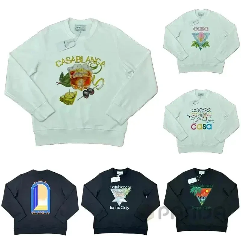 Multi-style Casablanca print crewneck sweatshirt