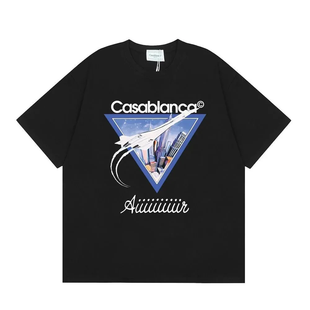 Casablanca Airway Graphic T-Shirt Black