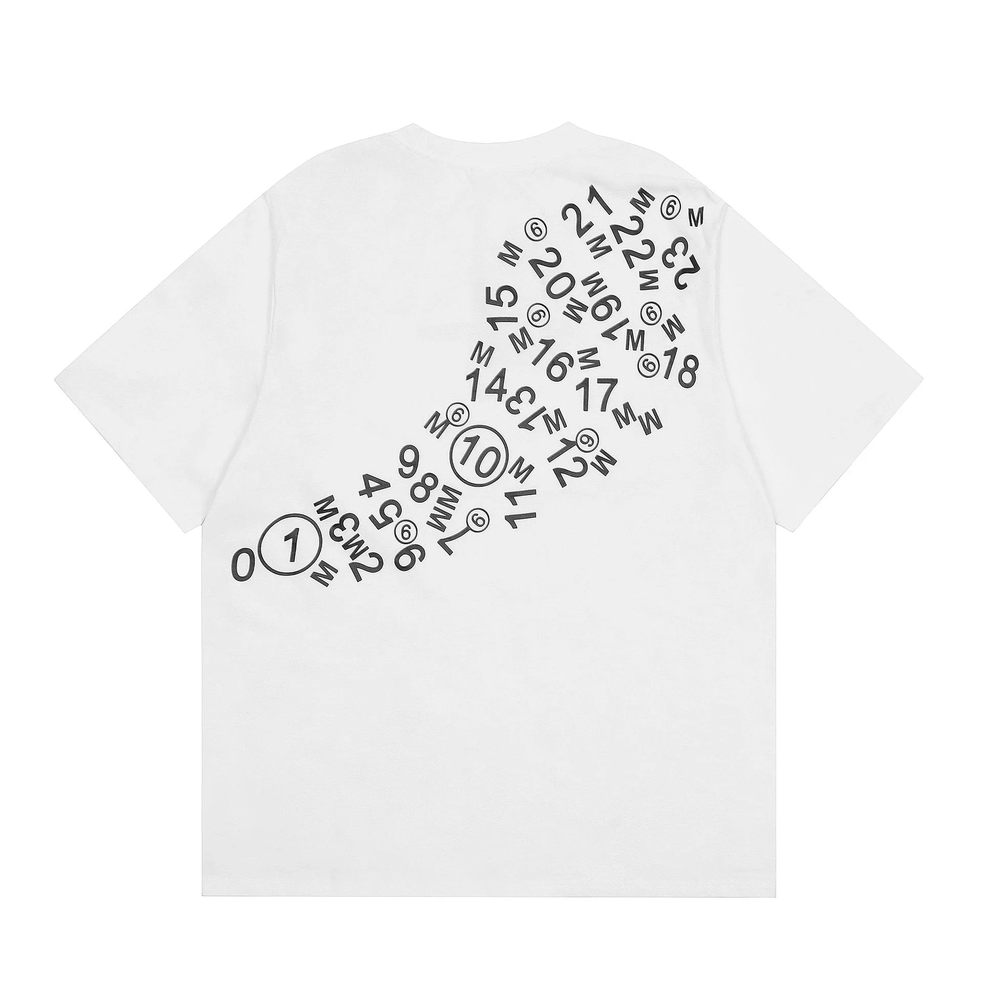 Maison Margiela Numbers Back White T-Shirt
