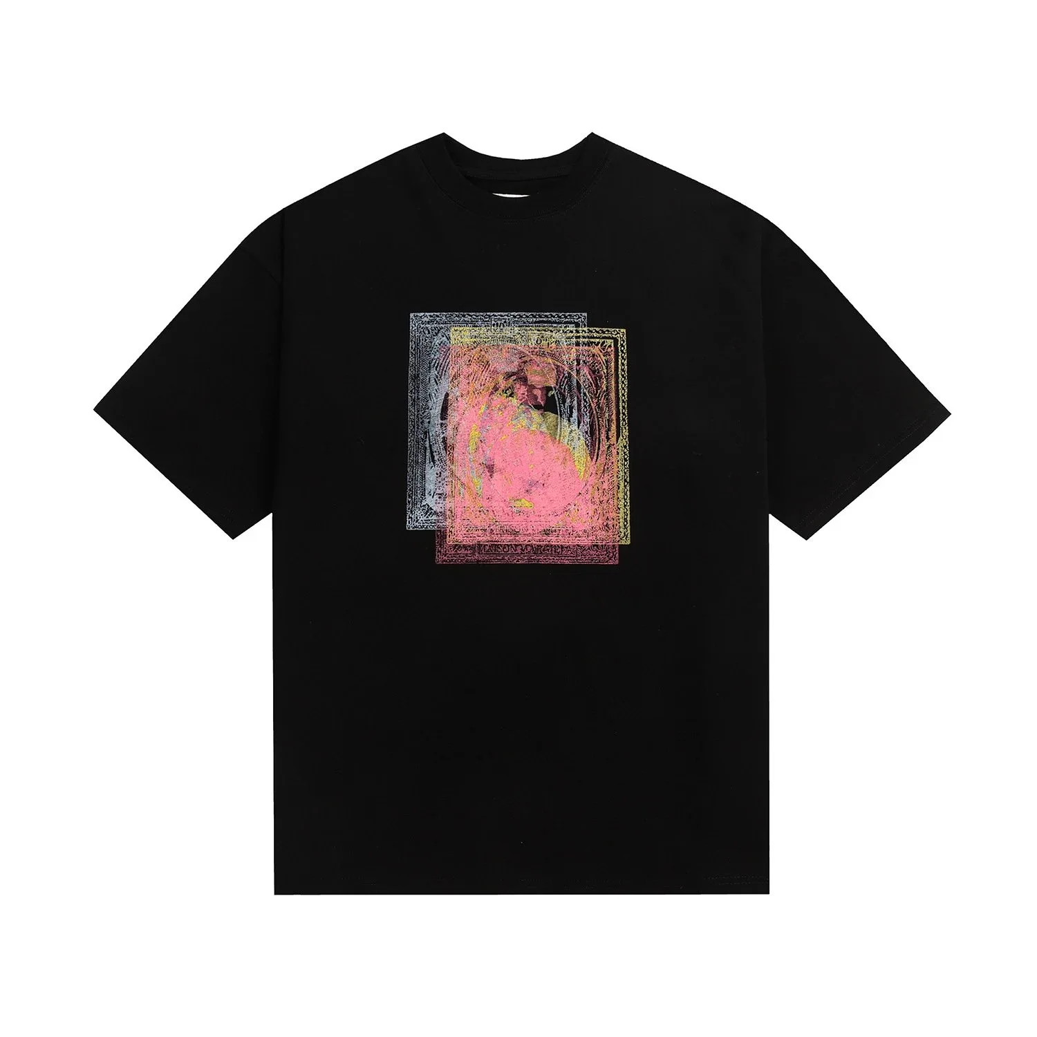 MM6 Maison Margiela Framed Portrait Graphic T-Shirt Black