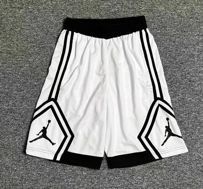 Jordan Diamond Basketball Shorts White Black