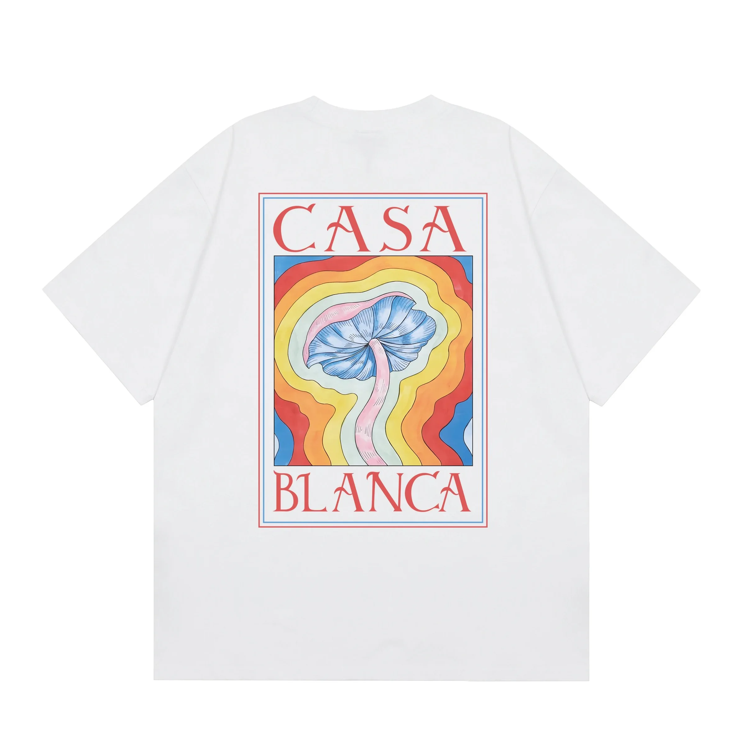 Casablanca Psychedelic Mushroom Graphic T-Shirt White