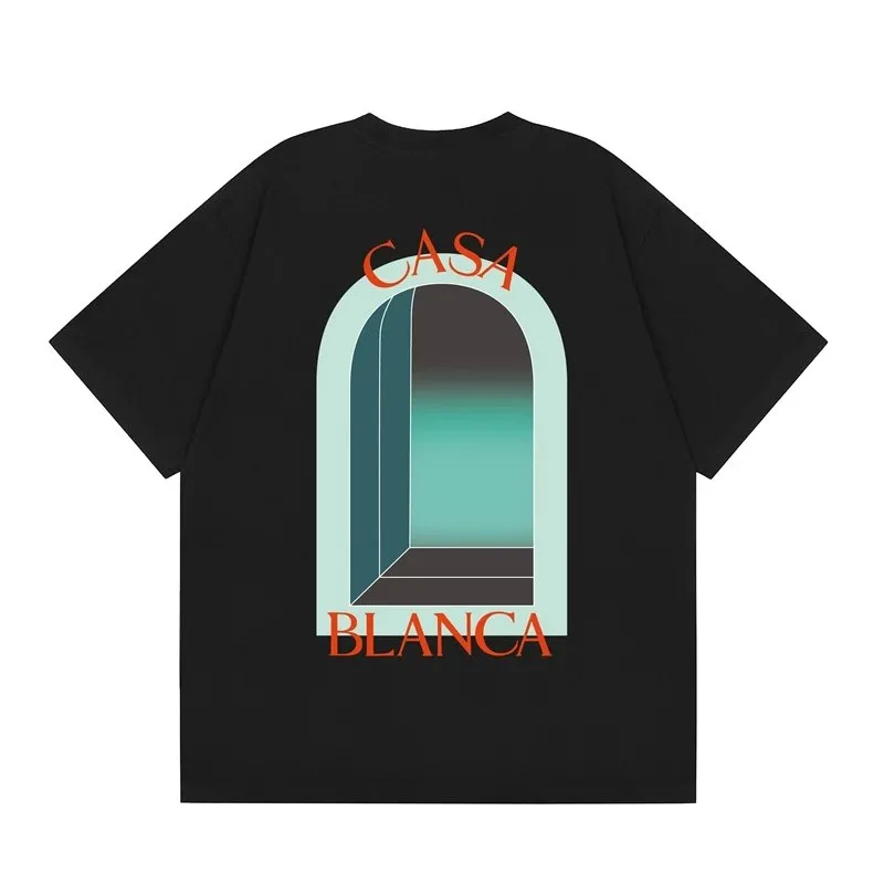 Casablanca Archway Graphic T-Shirt Black