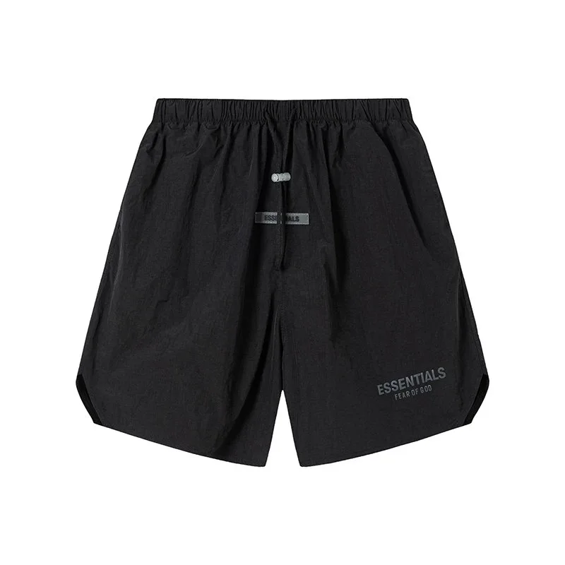Fear of God Essentials Black Drawstring Shorts