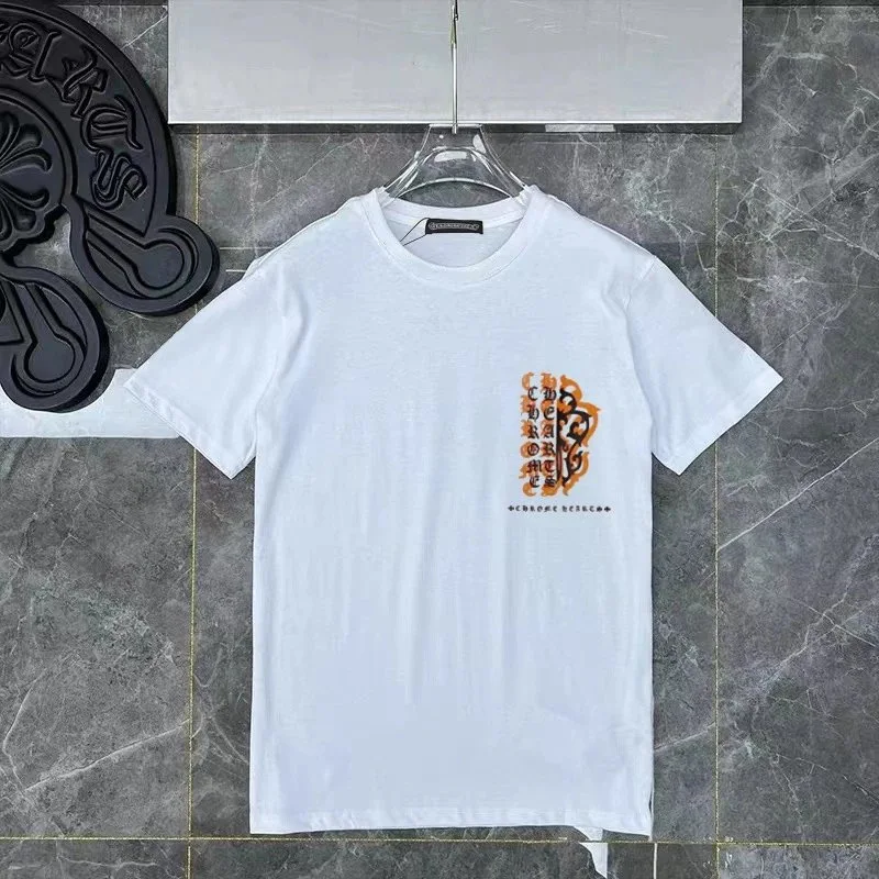 Chrome Hearts Gothic Orange White T-Shirt