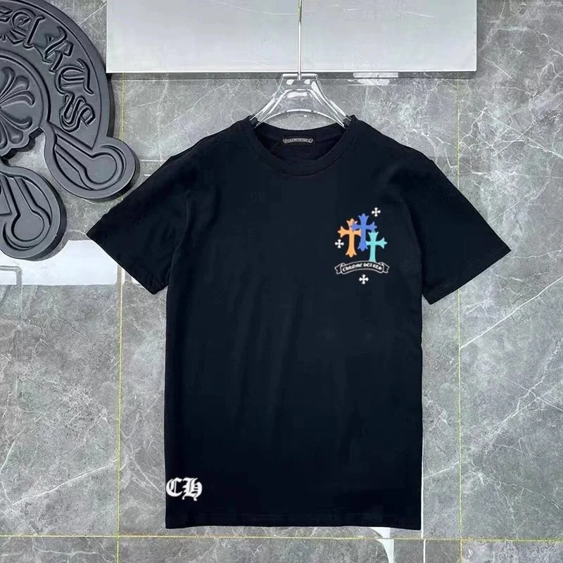 Chrome Hearts Multicolor Cemetery Cross T-Shirt Black