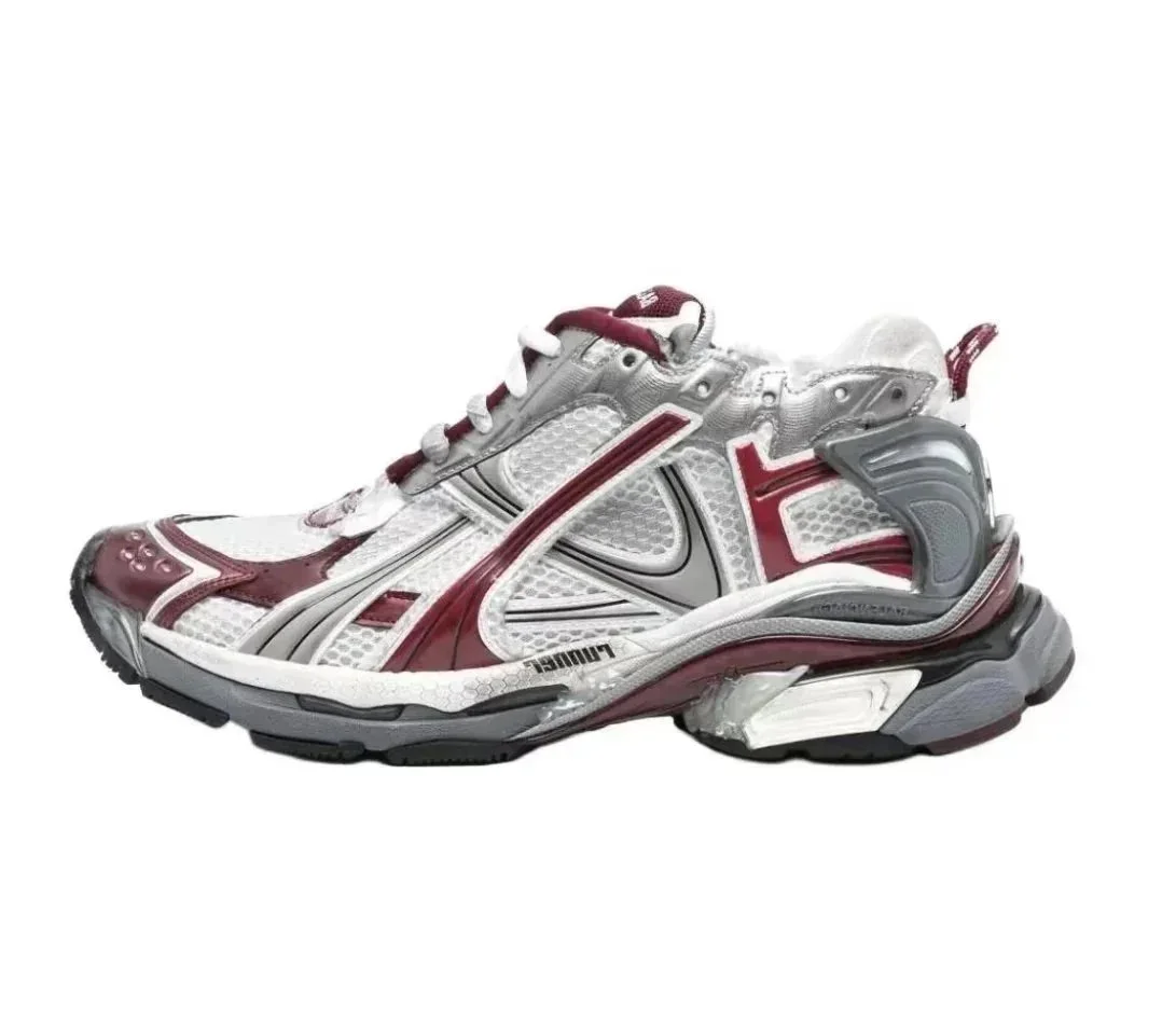 Balenciaga Runner White Burgundy Grey