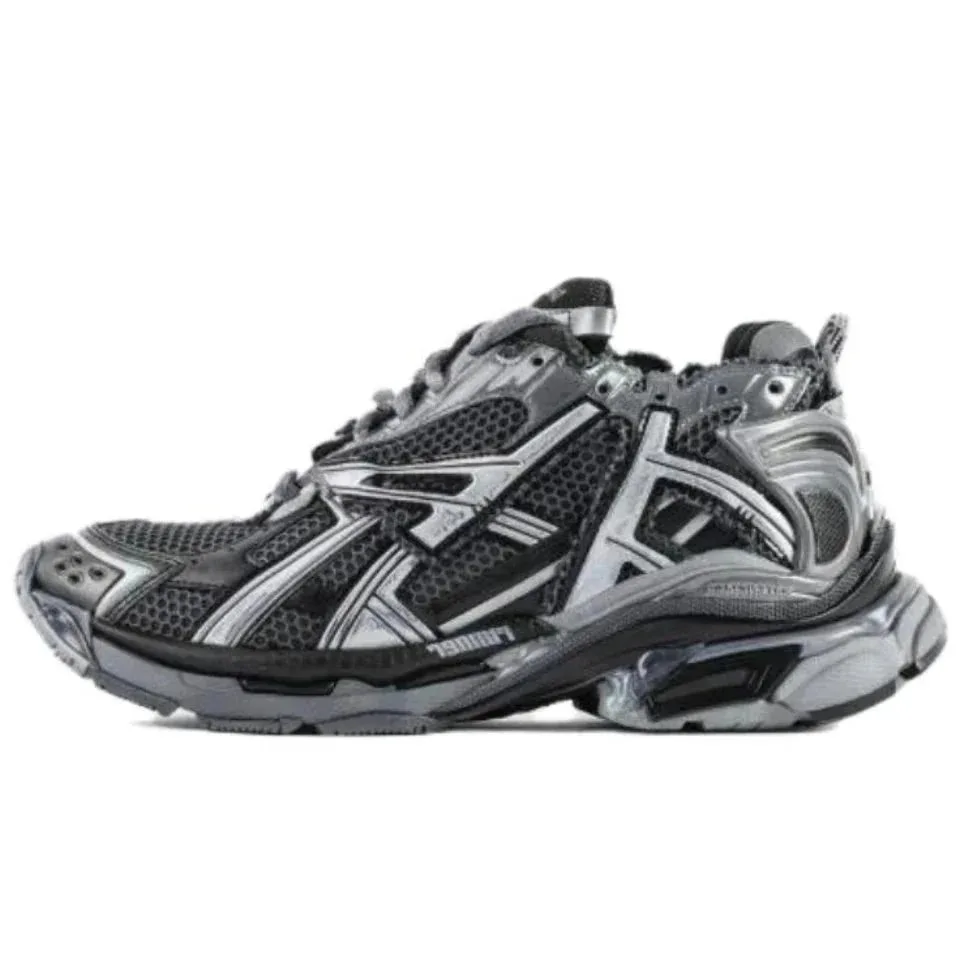 Balenciaga Runner Black Silver